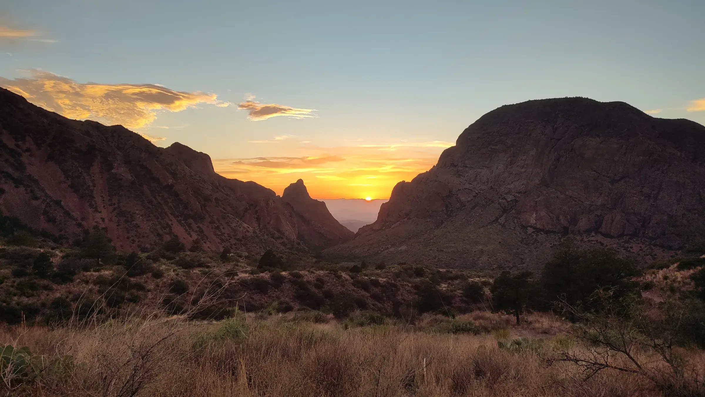 Tramonto sul Big Bend, nel West Texas